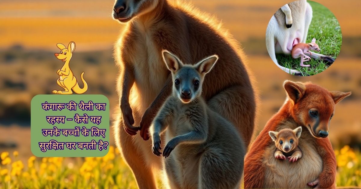 कंगारू की थैली का रहस्य – कैसे यह उनके बच्चों के लिए सुरक्षित घर बनती है?