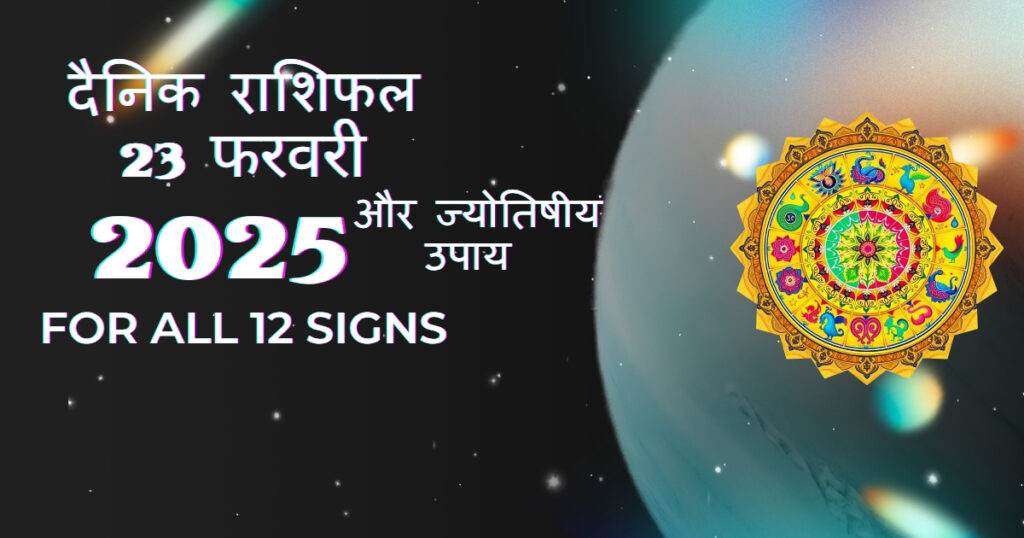 आज का राशिफल – 23 फरवरी 2025