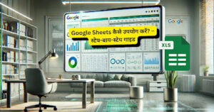 Google Sheets इंटरफ़ेस विथ ग्राफ्स और चार्ट्स