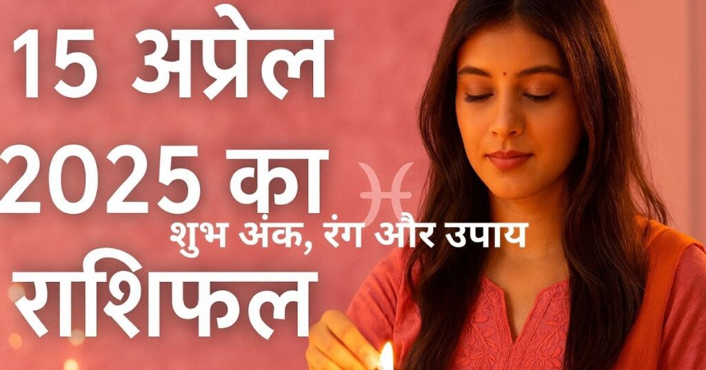 आज का राशिफल 15 अप्रैल 2025 का थम्बनेल
