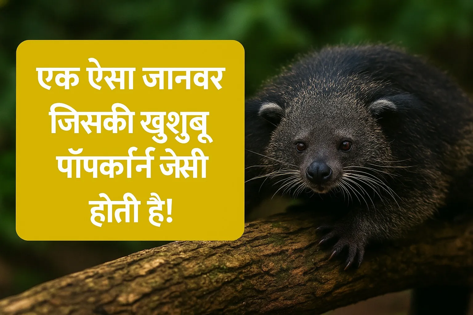 बिन्तुरोंग: वह जानवर जिसकी खुशबू पॉपकॉर्न जैसी होती है