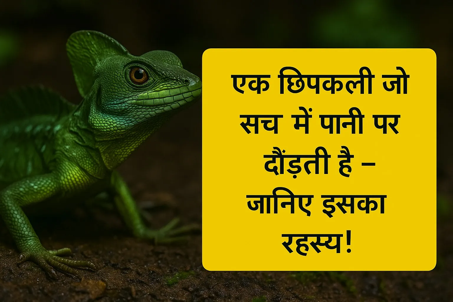 पानी पर दौड़ने वाली छिपकली: Jesus Christ Lizard का रहस्य और विज्ञान
