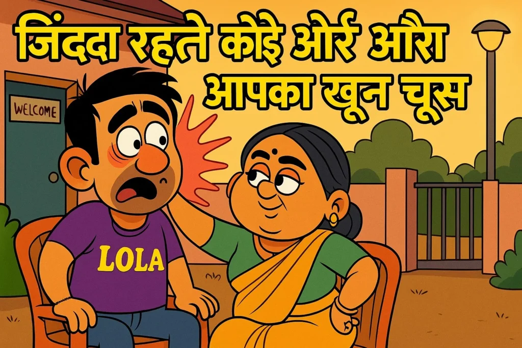 Lola jokes in Hindi 1 - लोला को उसकी बीबी ने मच्छर के बहाने चांटा मारा