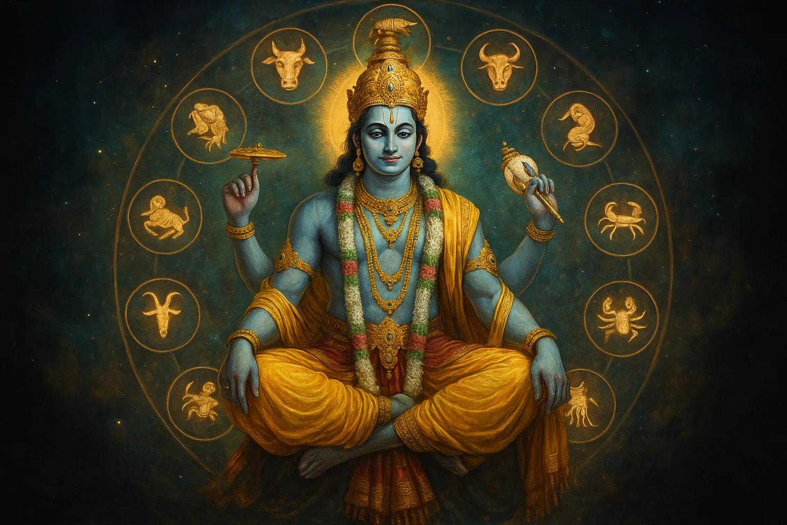 21 मई 2025 राशिफल – भगवान विष्णु और राशि चक्र के साथ