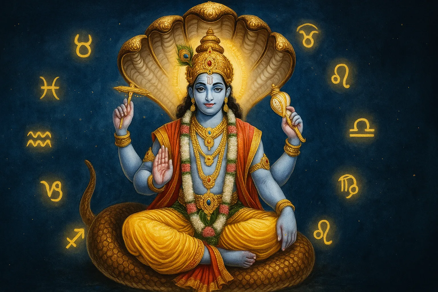 22 मई 2025 का राशिफल – भगवान विष्णु और राशि चक्र के साथ