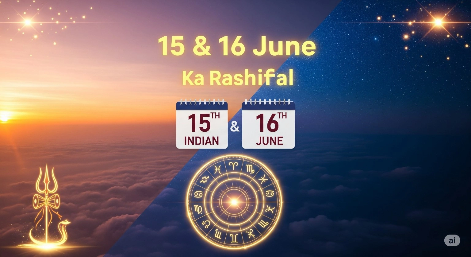 15 और 16 जून 2025 राशिफल: इन दो दिनों का आपका विस्तृत – सितारे क्या कहते हैं आपके भविष्य के बारे में?