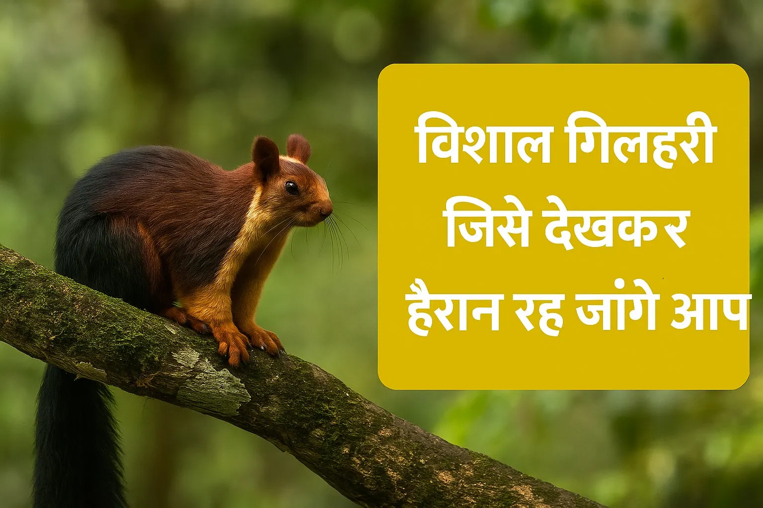 मालाबार जायंट गिलहरी: भारत की रंग-बिरंगी, पेड़ों की रानी गिलहरी की अनसुनी कहानी!