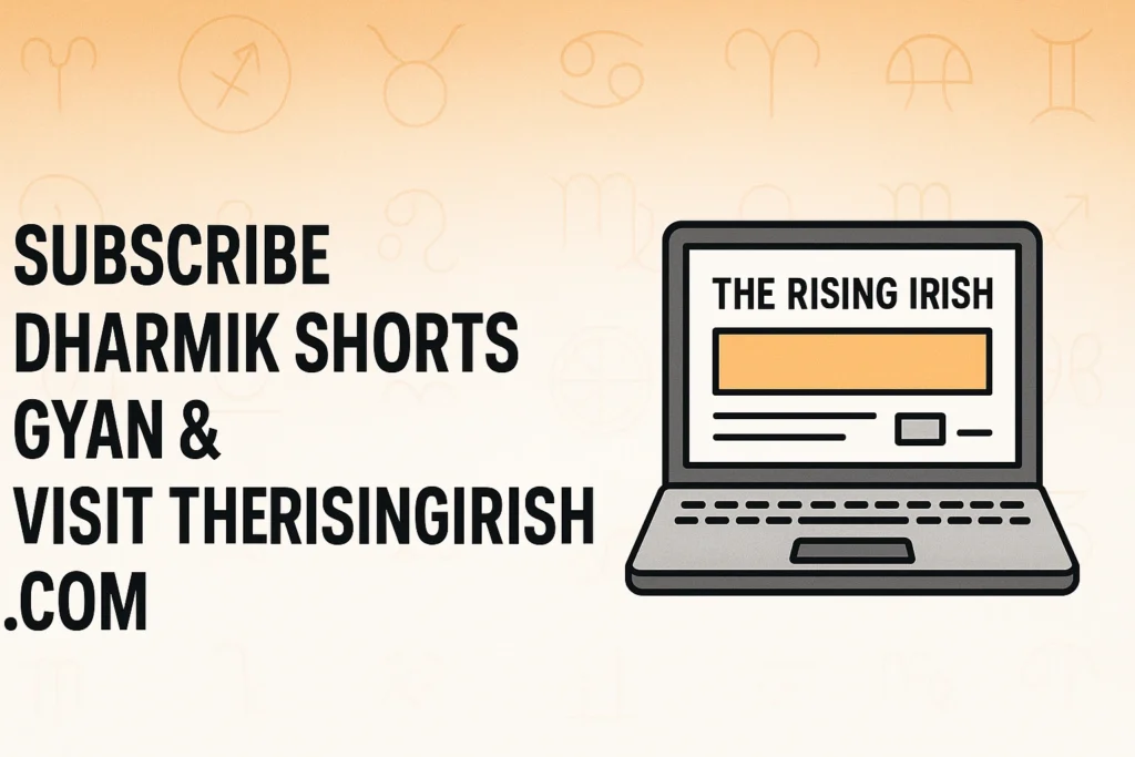 The Rising Irish और Dharmik Shorts Gyan के लिए CTA बैनर