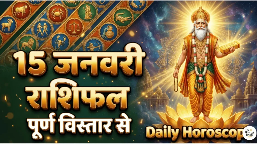 15 जनवरी 2026 का राशिफल सभी 12 राशियों के लिए