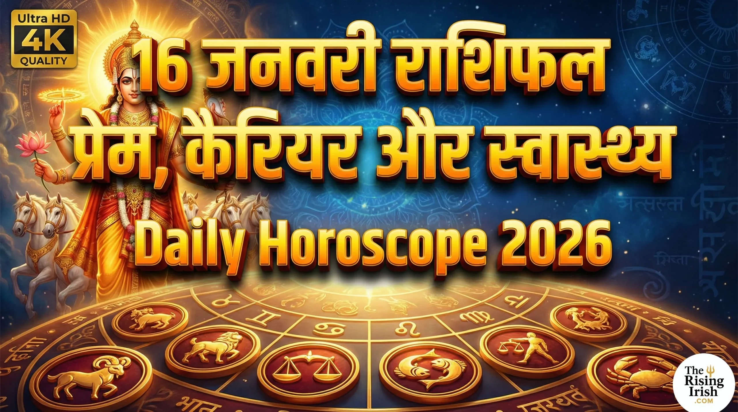 16 जनवरी 2026 का राशिफल सभी राशियों का