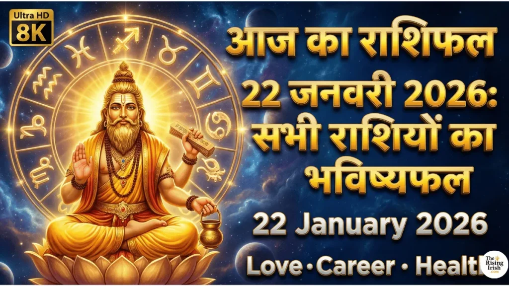 आज का राशिफल 22 जनवरी 2026 सभी राशियों का प्रेम करियर और स्वास्थ्य