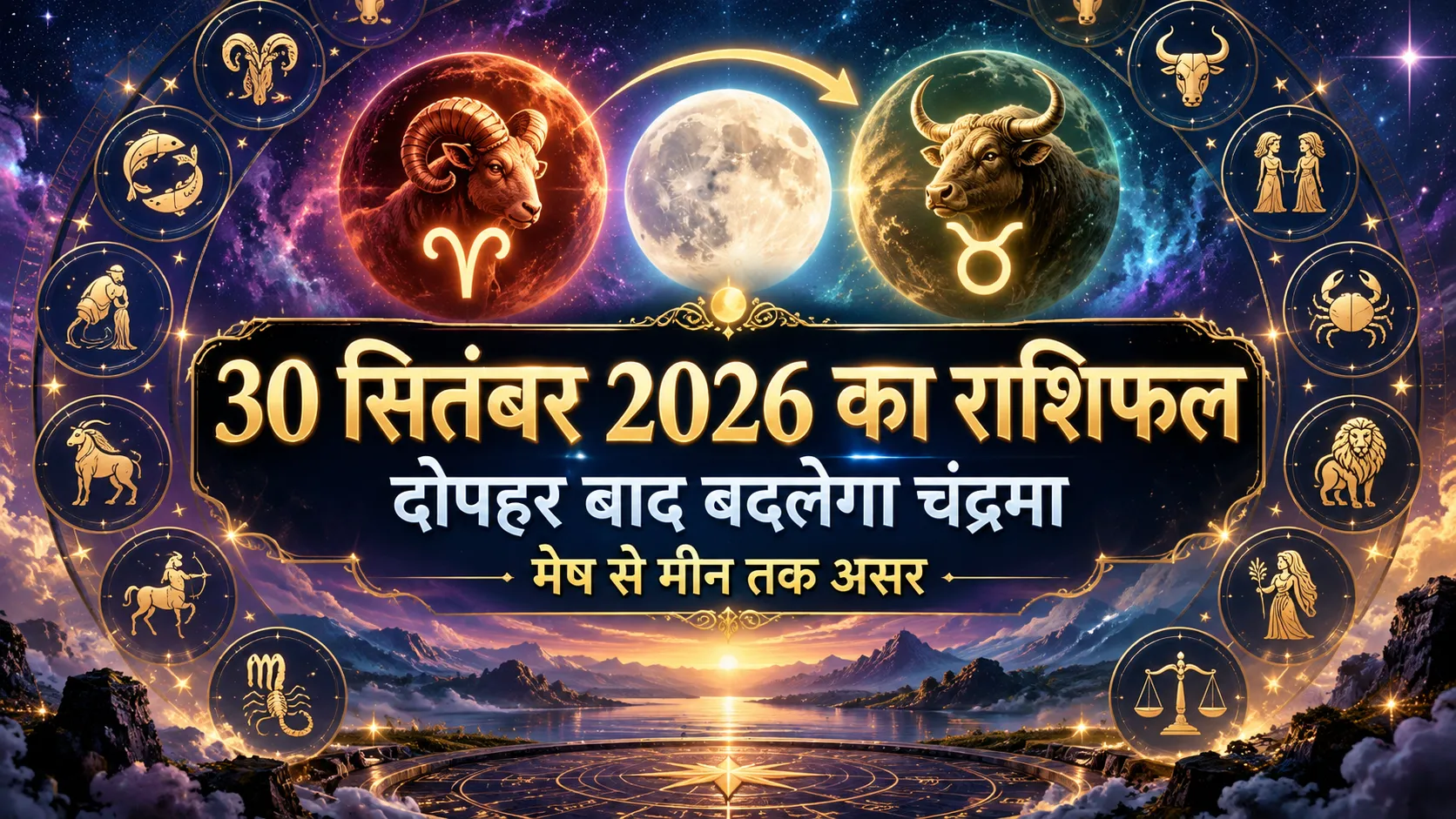 30 सितंबर 2026 का राशिफल मेष से मीन सभी राशियां