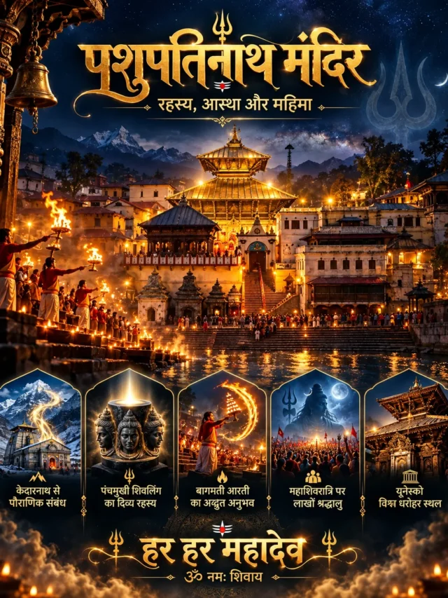 पशुपतिनाथ मंदिर का रहस्य: केदारनाथ से क्या है संबंध?
