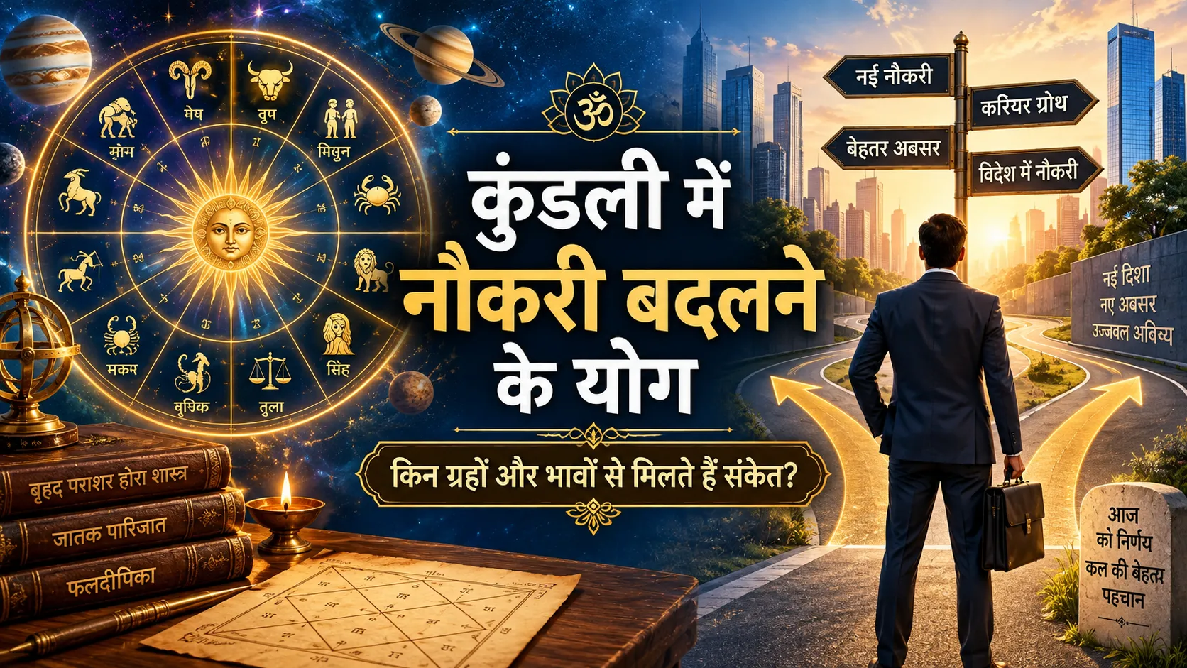 जन्म कुंडली में नौकरी बदलने के योग, दशम भाव और करियर परिवर्तन के ज्योतिषीय संकेत
