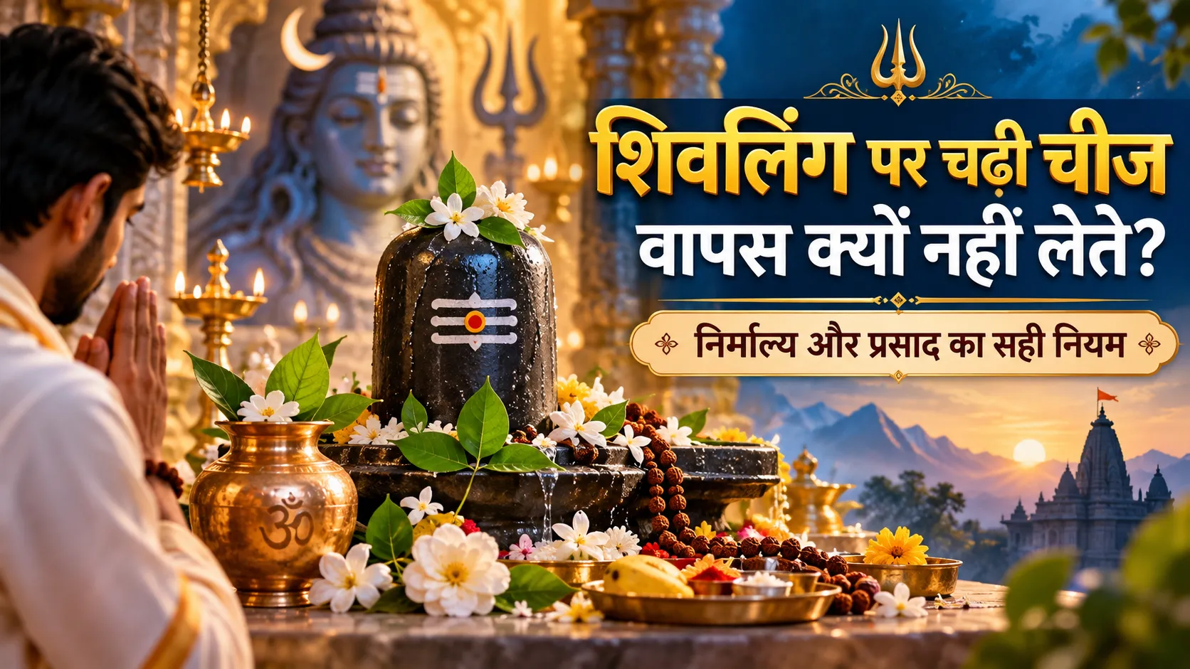 शिवलिंग पर चढ़ी चीज वापस क्यों नहीं लेते
