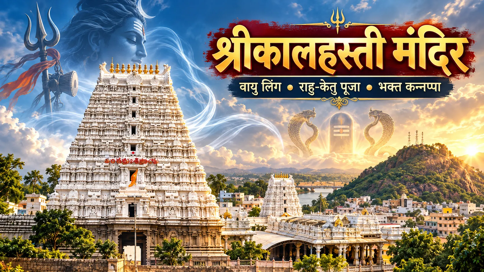श्रीकालहस्ती मंदिर वायु लिंग राहु केतु पूजा और भक्त कन्नप्पा कथा