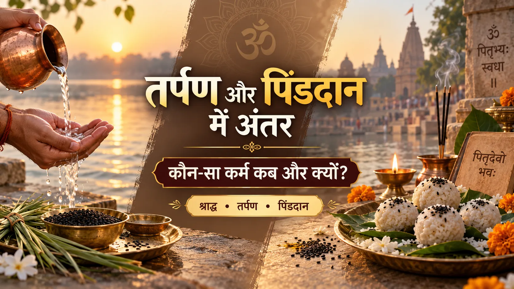 तर्पण और पिंडदान में अंतर पितृ पक्ष में श्राद्ध और पितृ कर्म की जानकारी