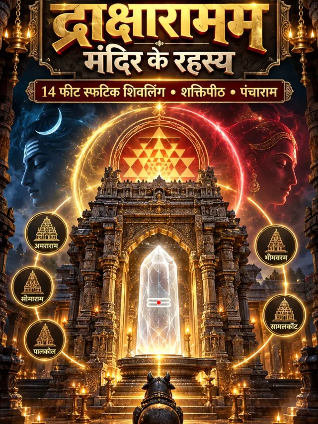 द्राक्षारामम मंदिर का रहस्य: 14 फीट शिवलिंग, शक्तिपीठ और पंचाराम कथा