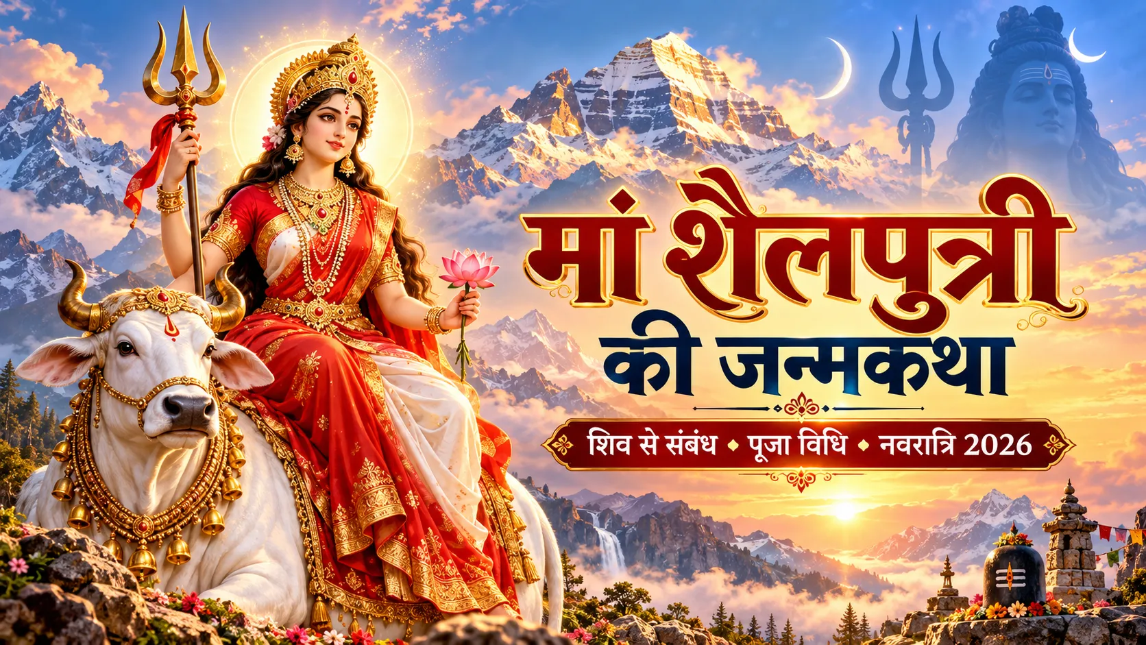 मां शैलपुत्री की कथा: सती ने पर्वतराज के घर दोबारा जन्म क्यों लिया? जानें शिव से संबंध, पूजा विधि और नवरात्रि 2026 का महत्व