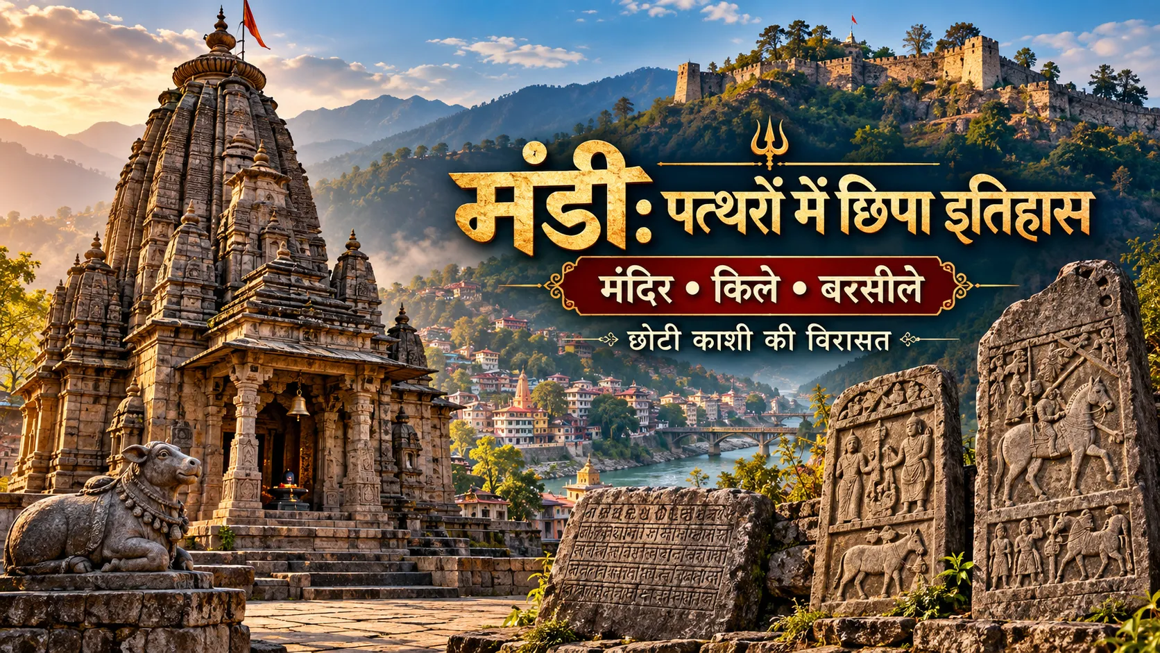 मंडी हिमाचल प्रदेश का इतिहास, प्राचीन मंदिर, कमलाह किला, शिलालेख और बरसिले